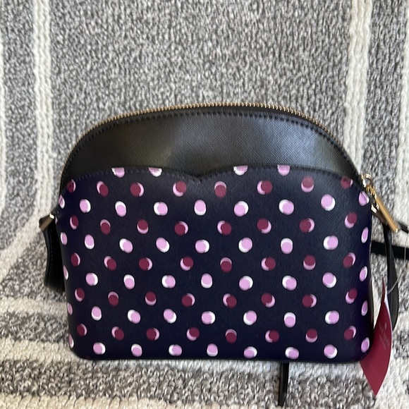 Kate Spade Payton Dome Crossbody with Fiesta Dot Black Multi - Picture 6 of 16